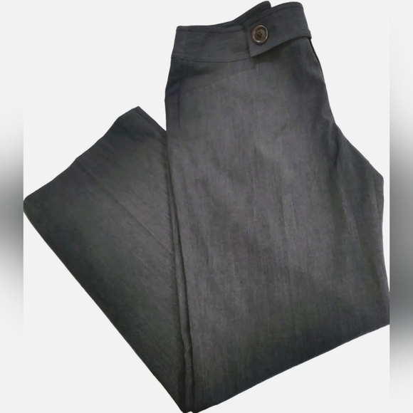 Nine West Business Casual Wide Leg Charcoal Gray Pants Size 8P - Picture 6 of 8